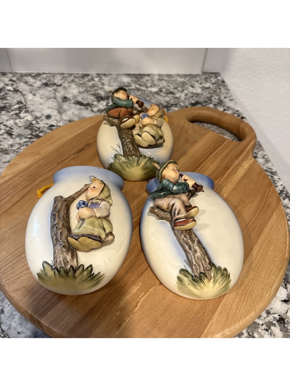 Goebel 360 A/B/C Boy and Girl  Wall Hanging Vases